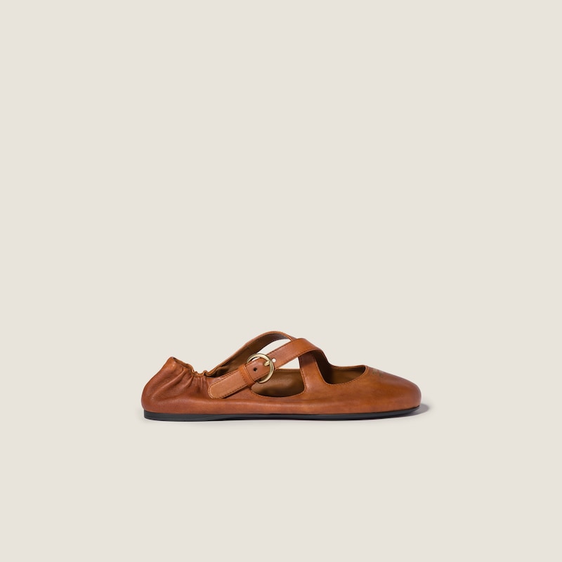Nappa leather ballet flats