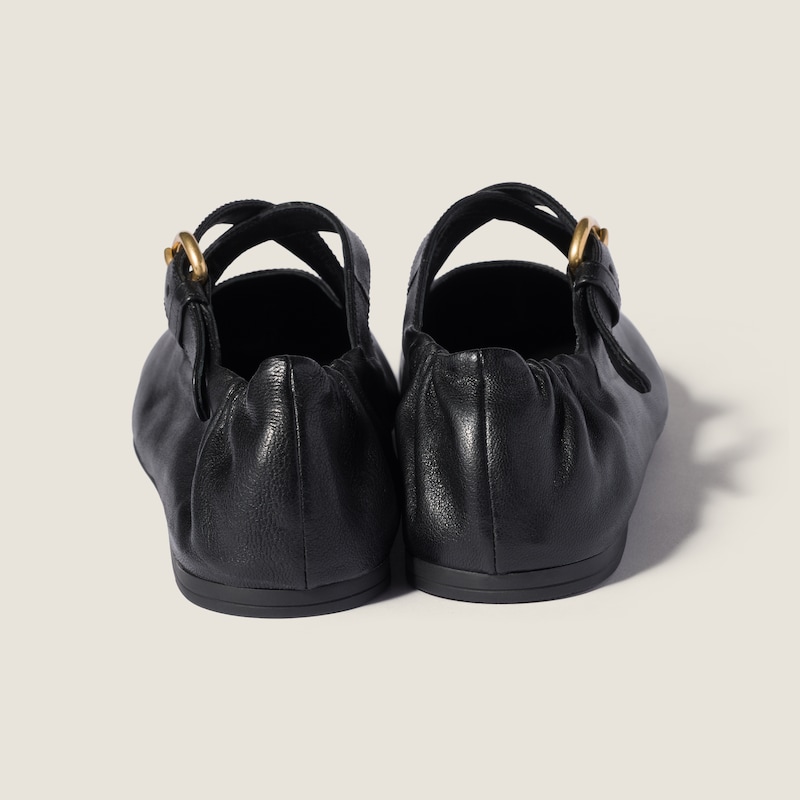 Nappa leather ballet flats