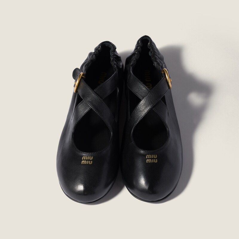 Nappa leather ballet flats