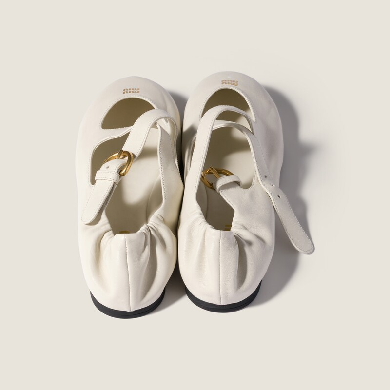 Nappa leather ballet flats