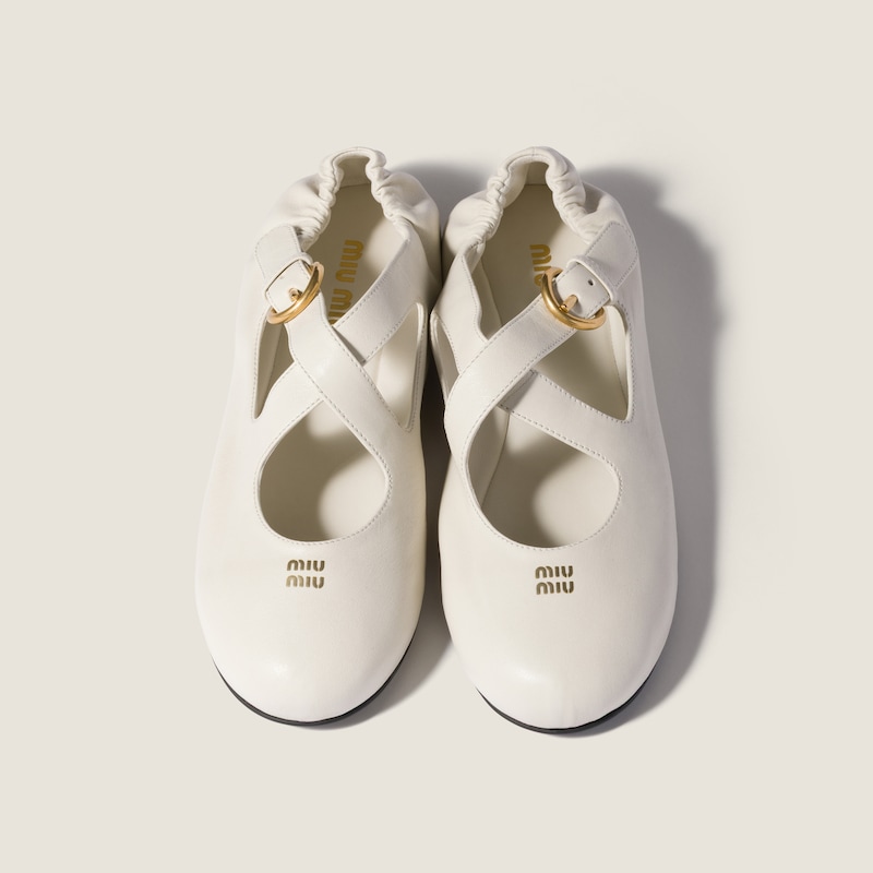 Nappa leather ballet flats