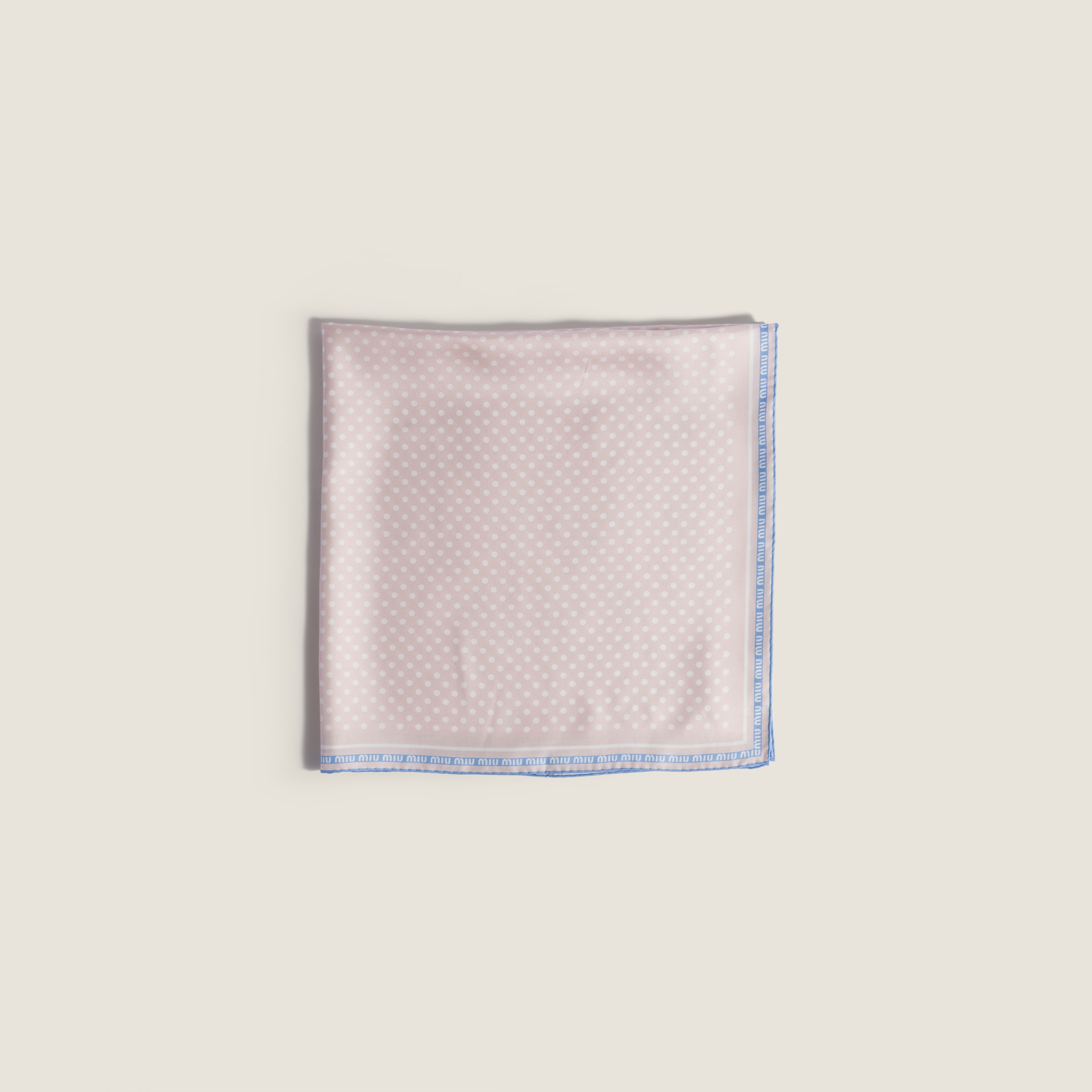 Printed twill scarf from Miu Miu - $625