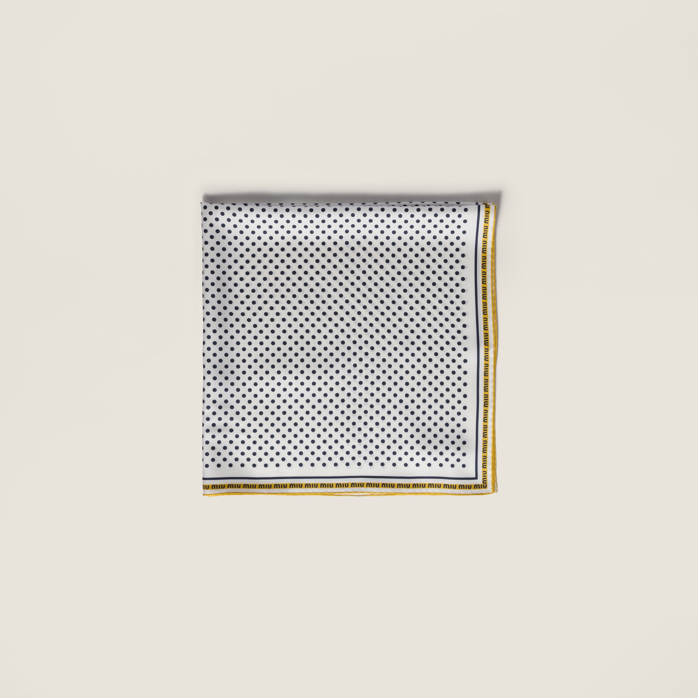 Printed twill scarf from Miu Miu - $625