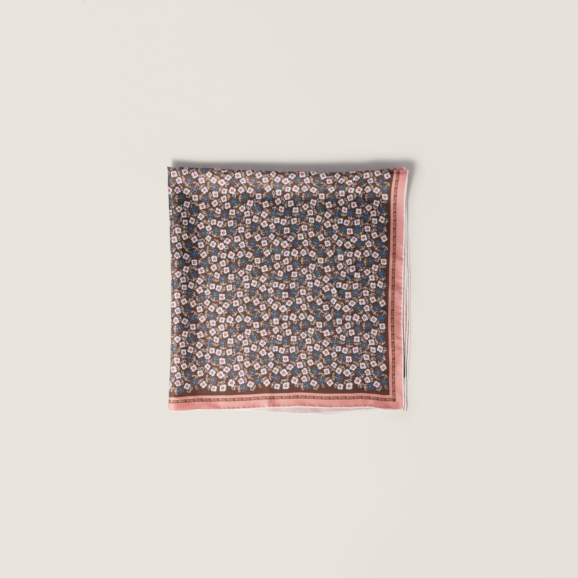 Printed twill scarf from Miu Miu - $625