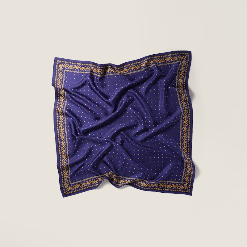 Schal aus bedrucktem Twill