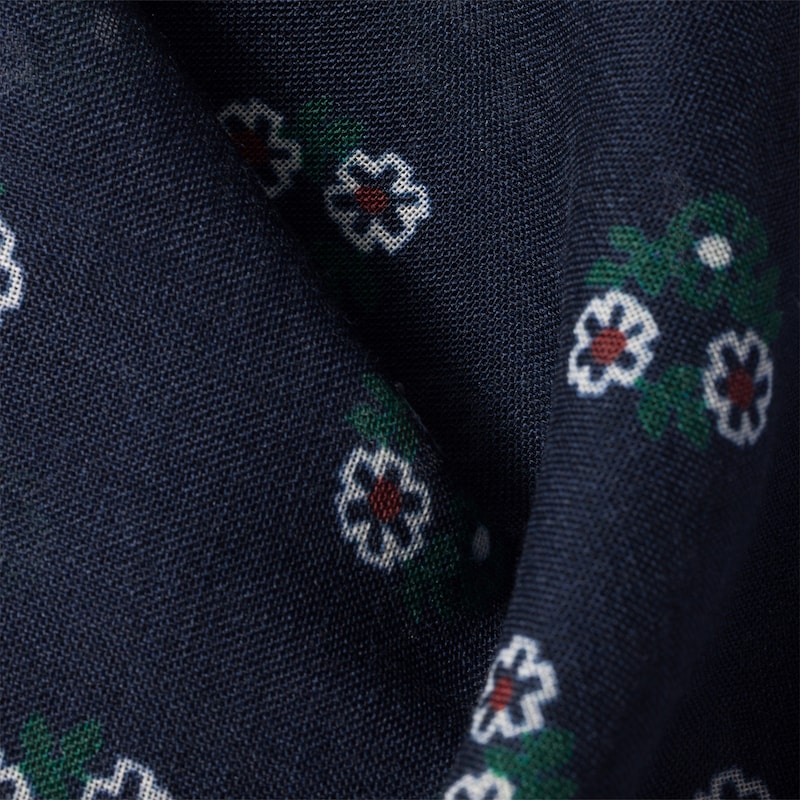 Printed wool and cashmere scarf