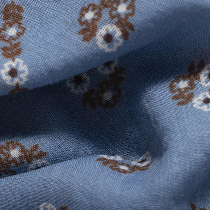 Printed wool and cashmere scarf