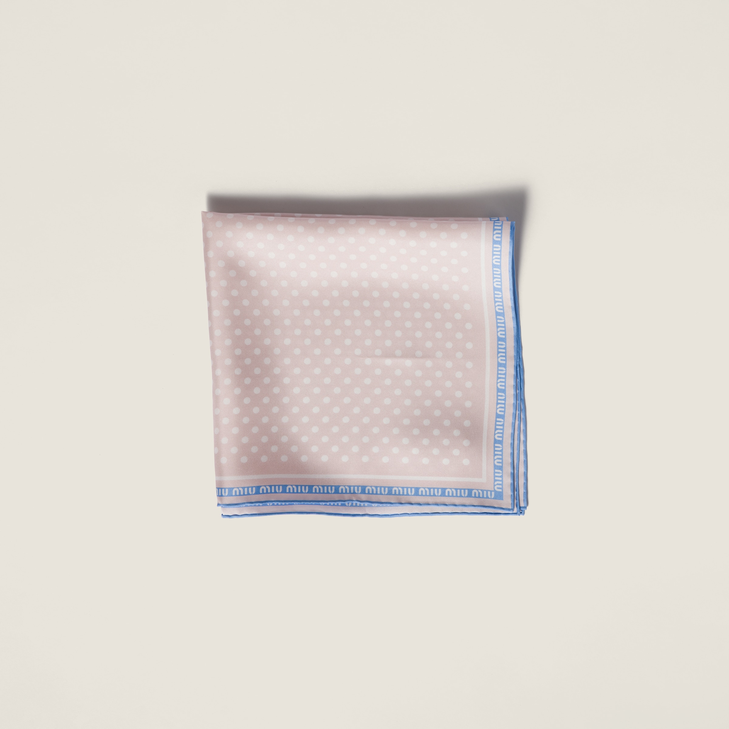 Printed twill scarf from Miu Miu - $320