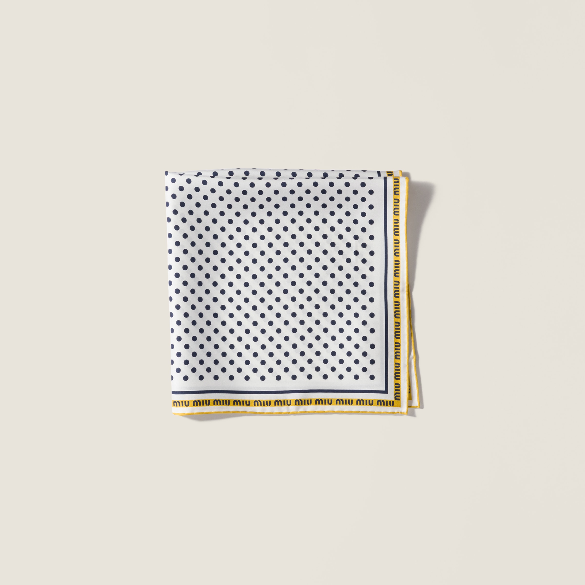 Printed twill scarf from Miu Miu - $320