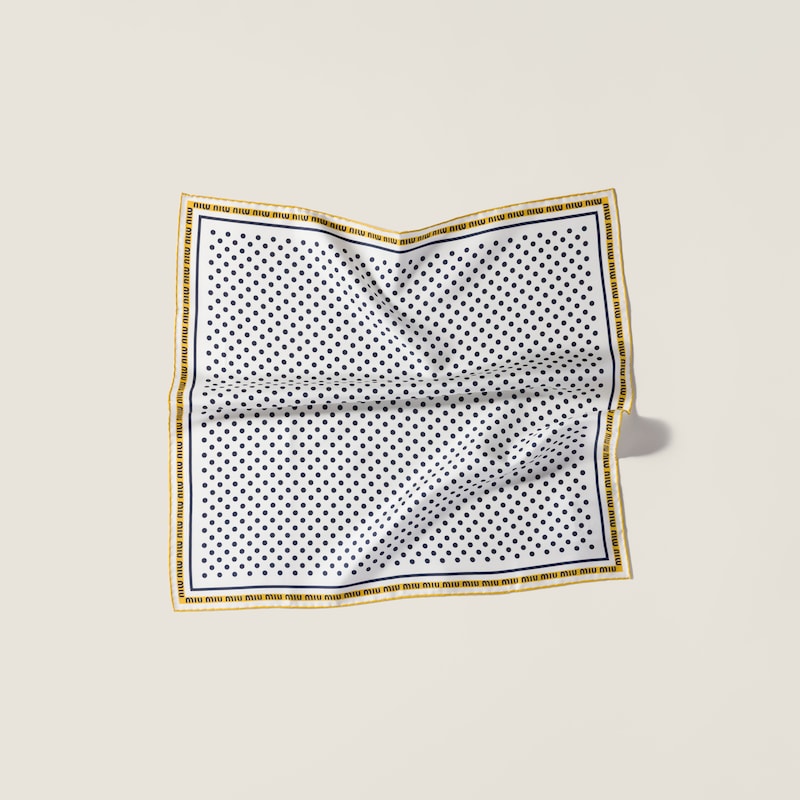 Printed twill scarf