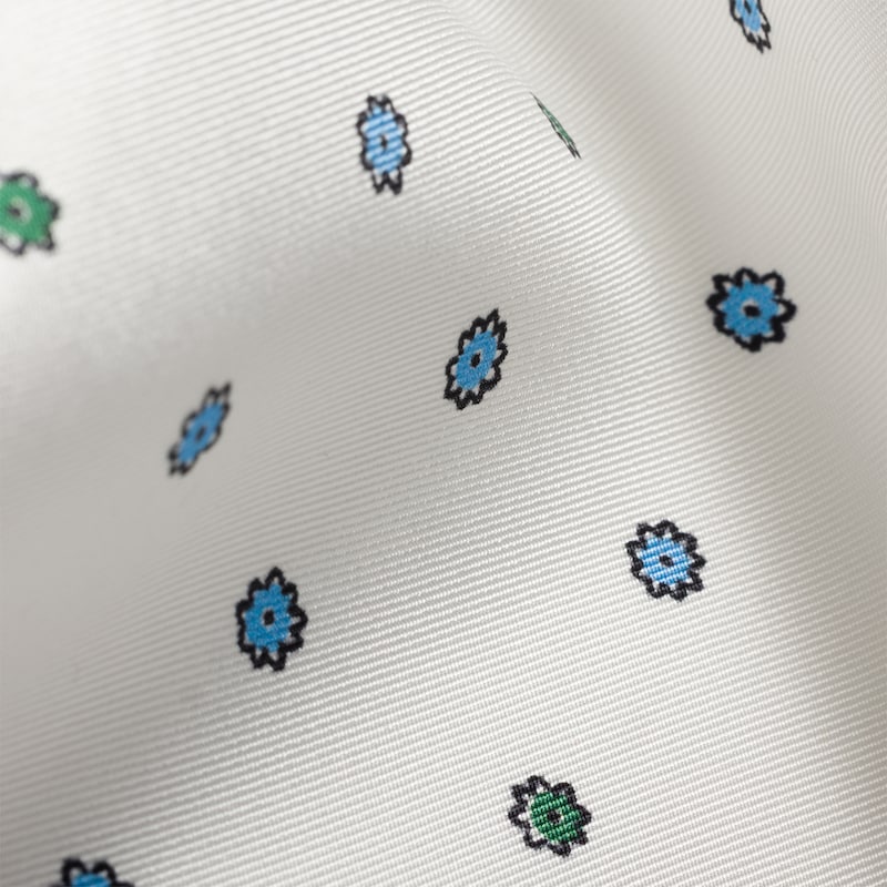 Printed twill scarf