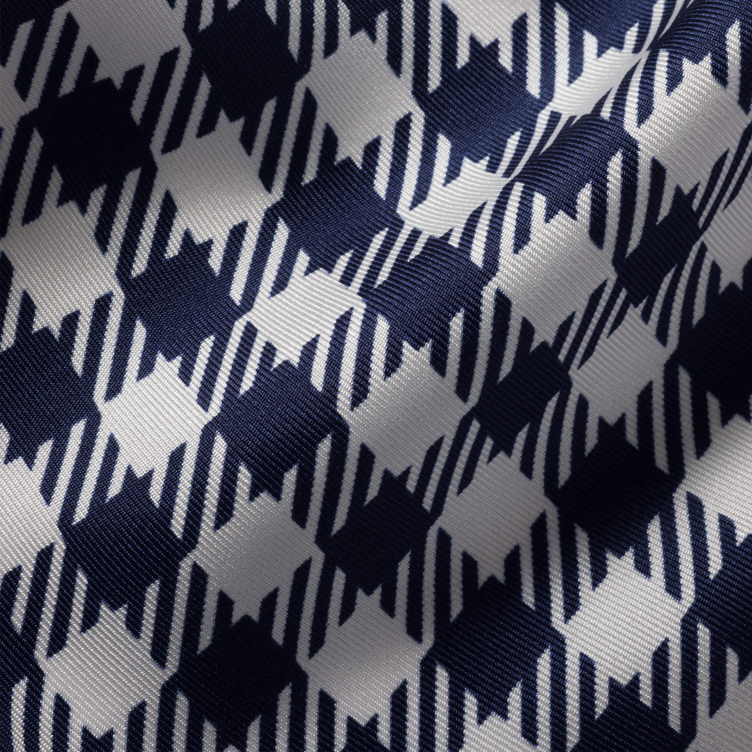 Miu Miu Printed Silk Twill Scarf In Blue/white