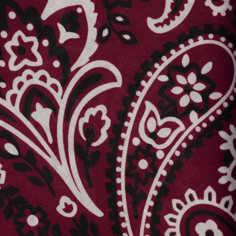 Printed poplin scarf