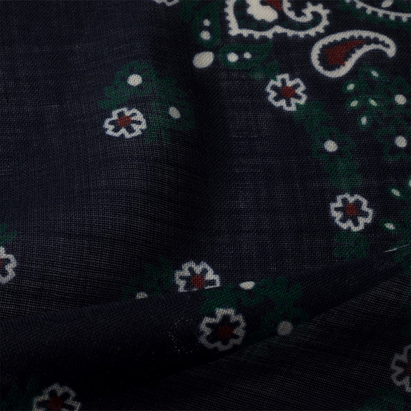 Echarpe estampada em lã e cashmere