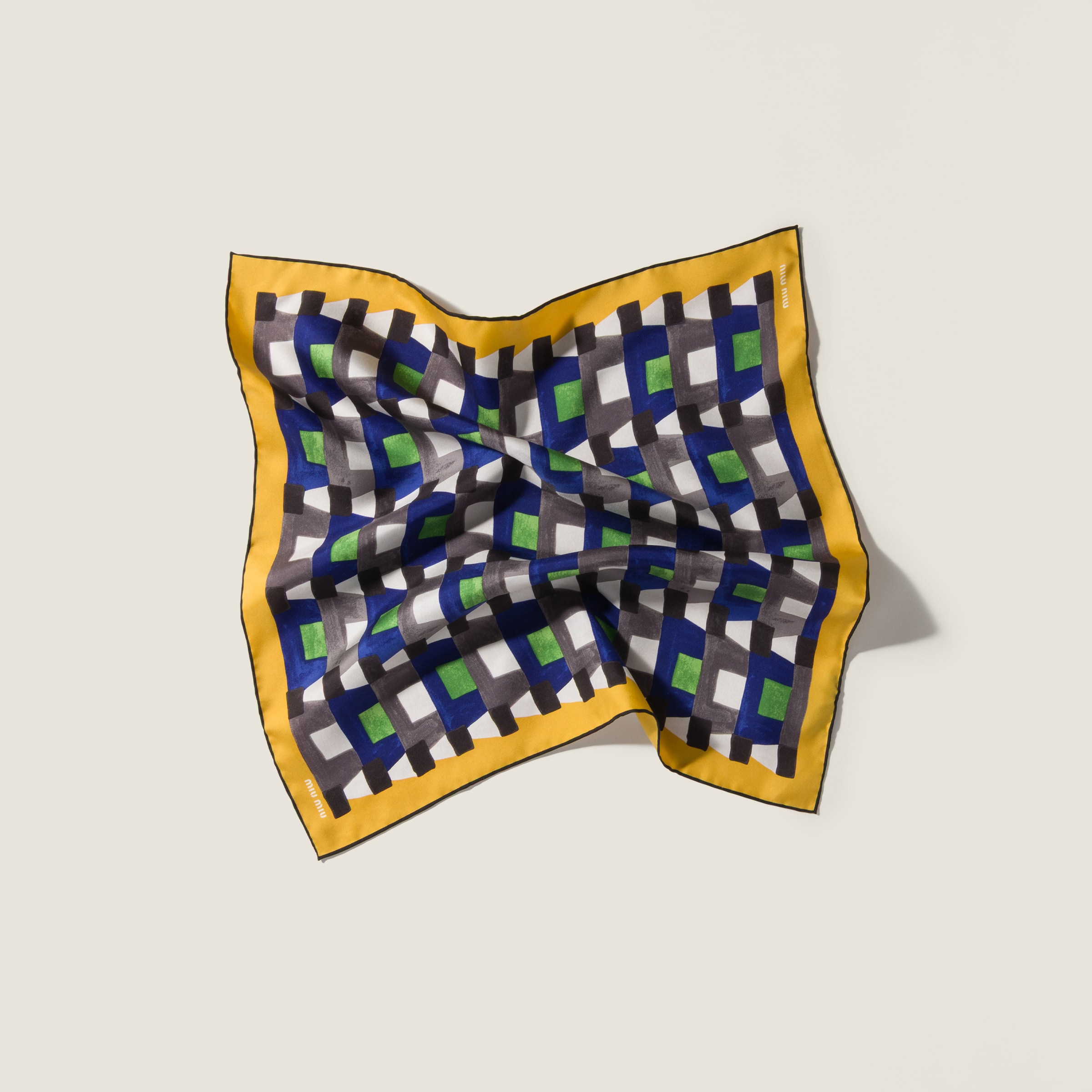 Printed silk scarf