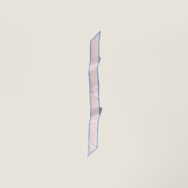 Printed twill scarf