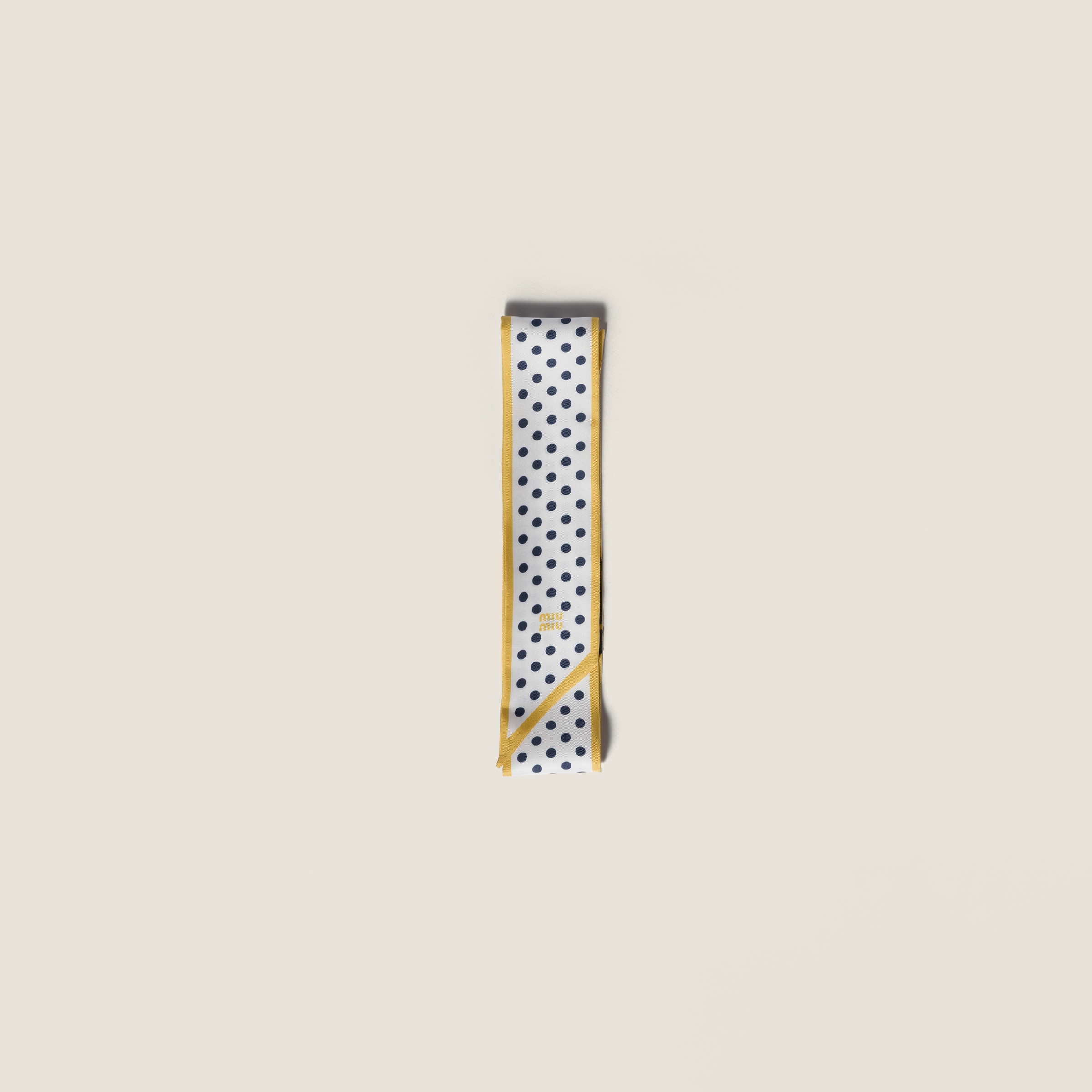 Printed twill scarf from Miu Miu - $260