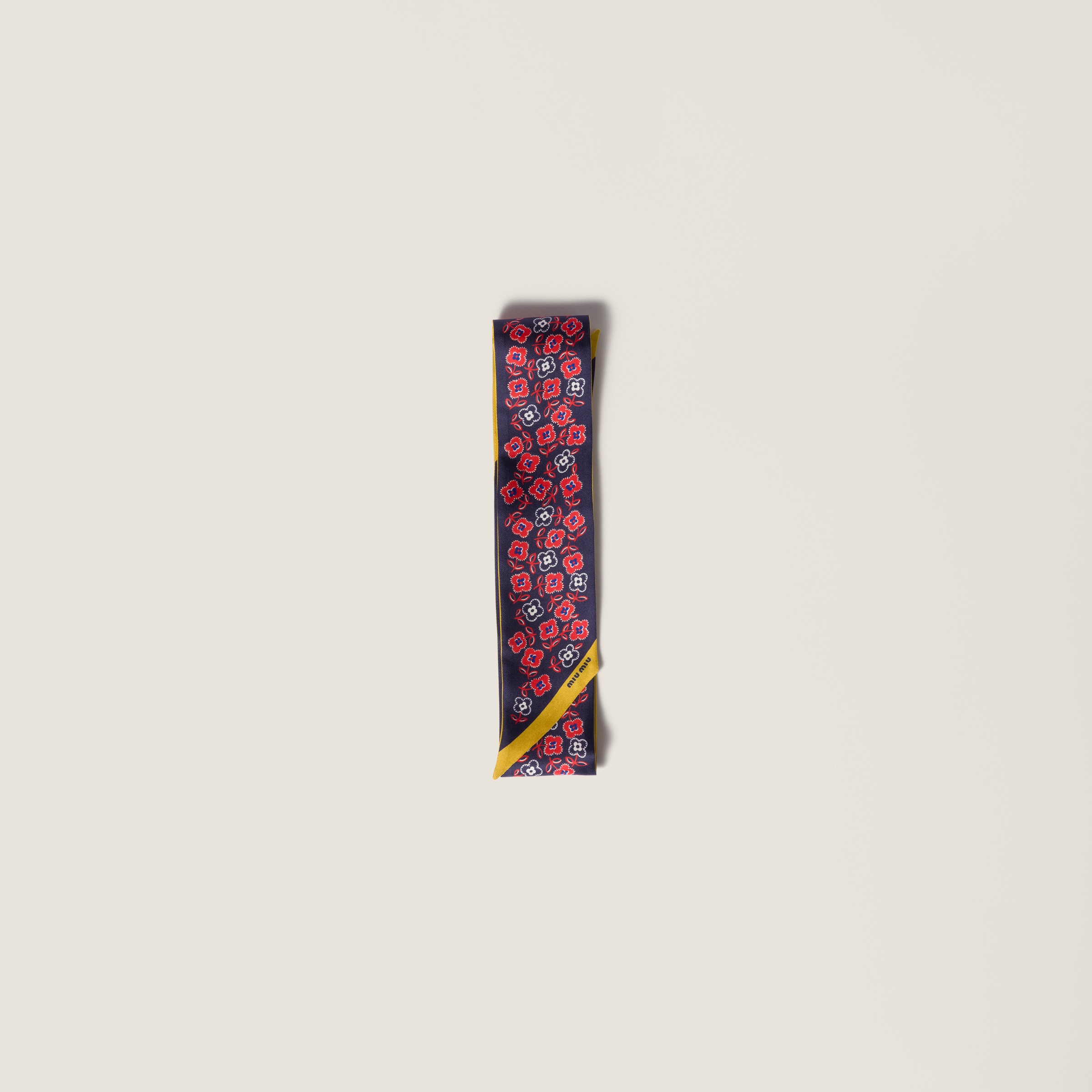 Printed twill scarf from Miu Miu - $260