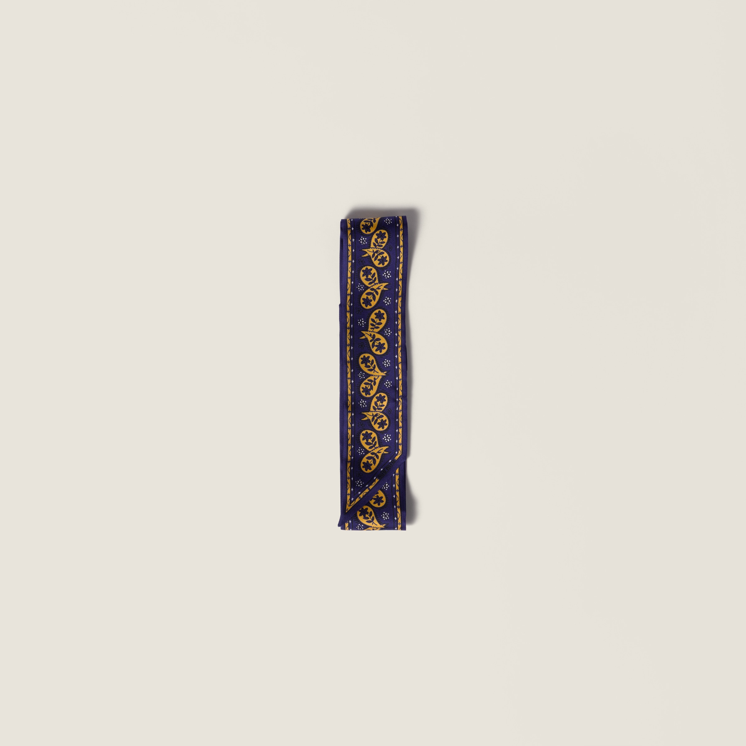 Printed twill scarf from Miu Miu - $260
