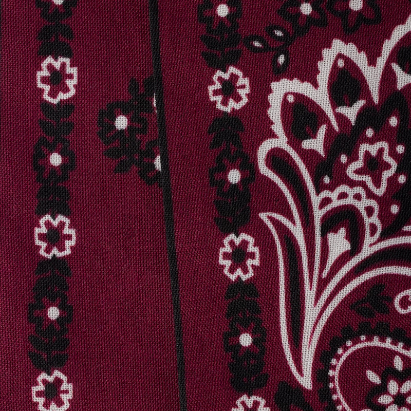 Printed poplin scarf