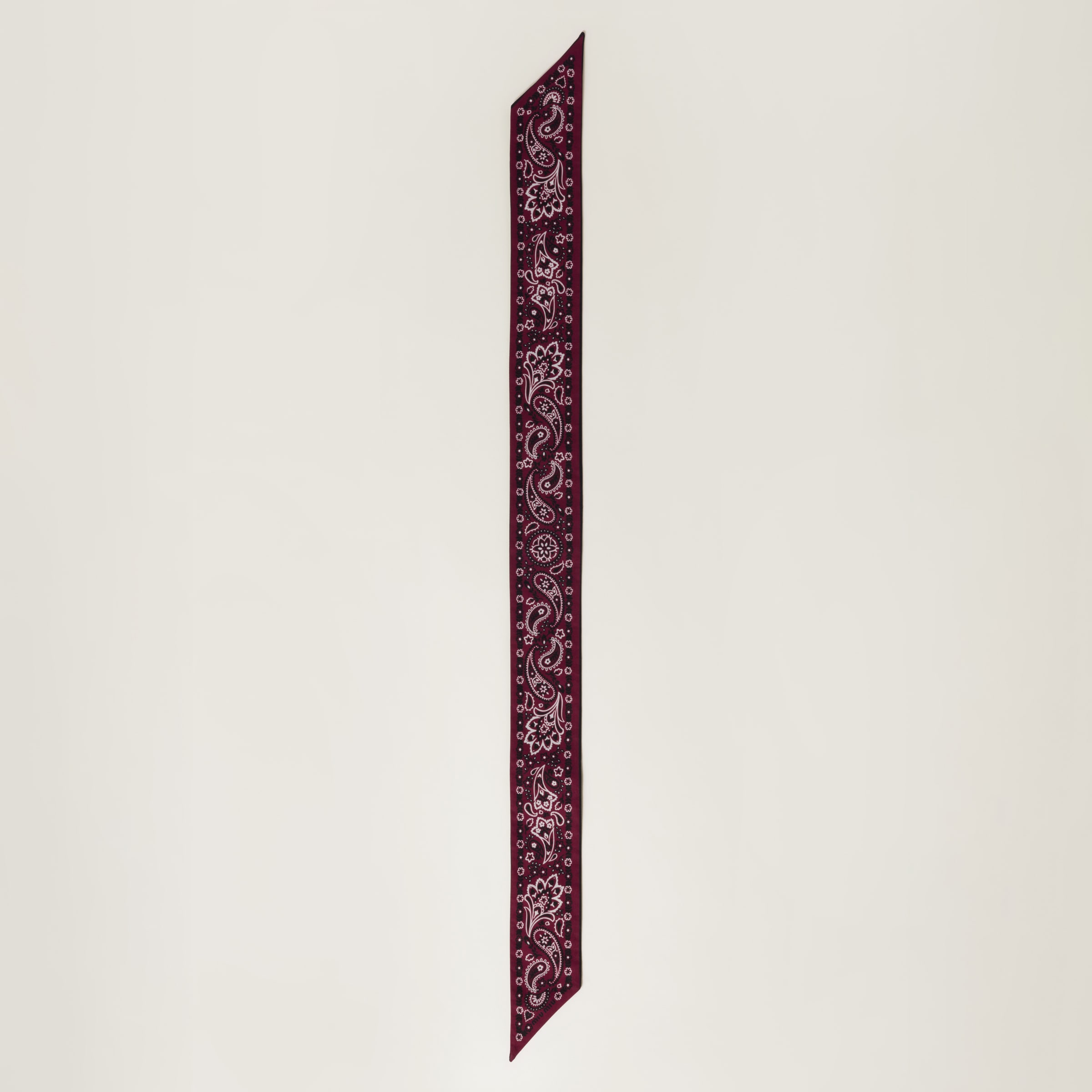 Miu Miu Printed Poplin Scarf In Amaranth Red/maize Yellow