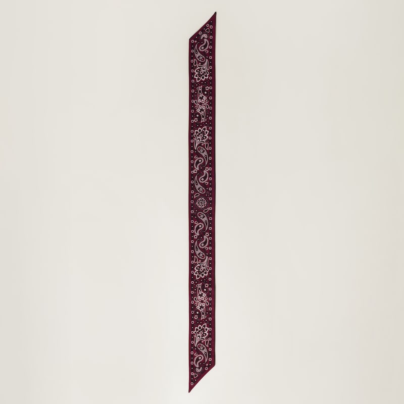 Printed poplin scarf