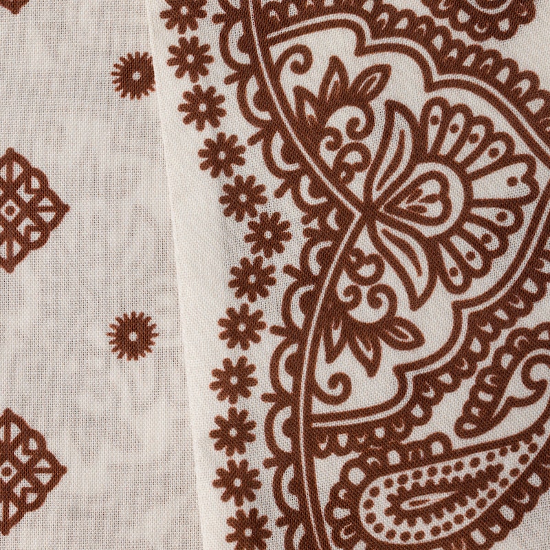 Printed poplin scarf