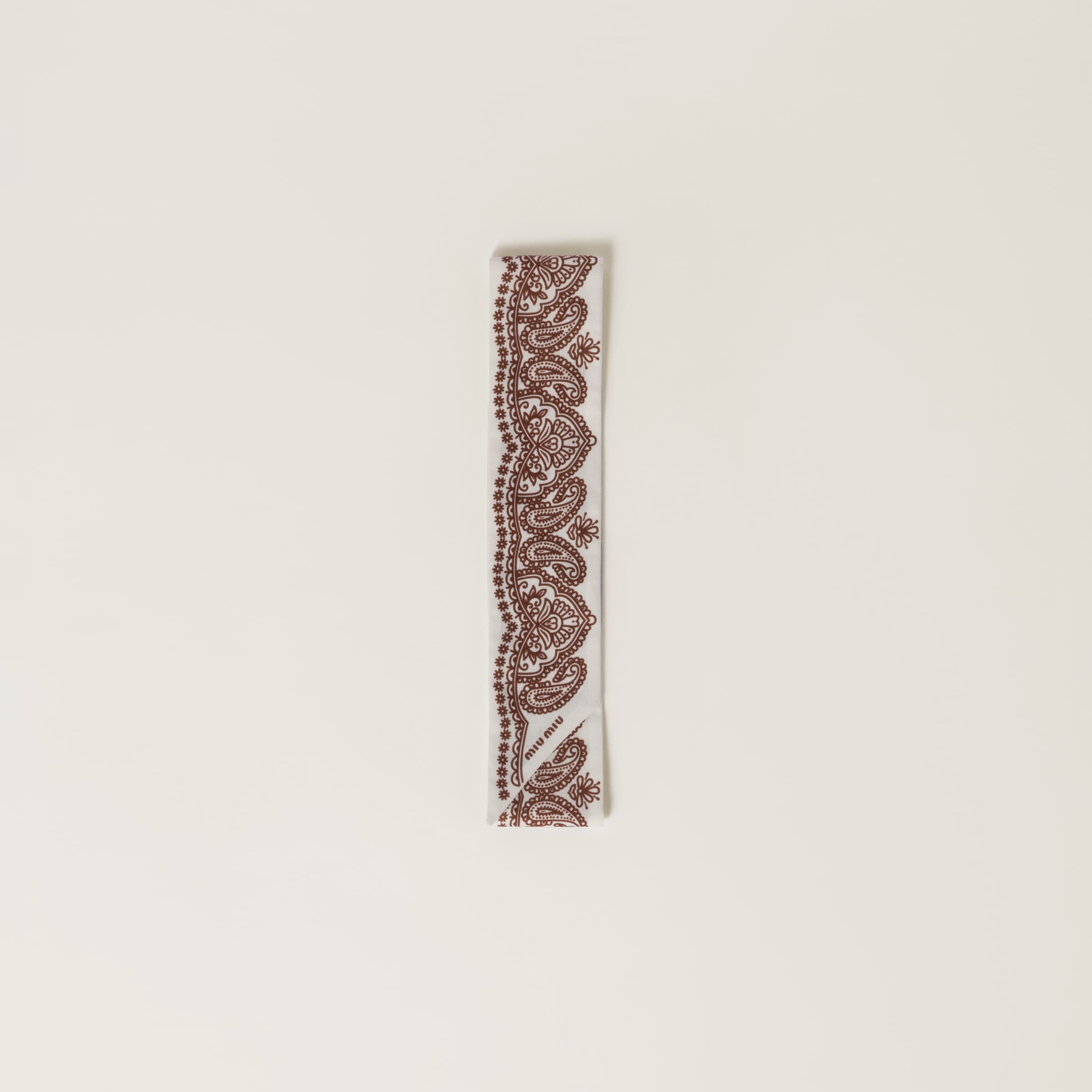Miu Miu Printed Poplin Scarf