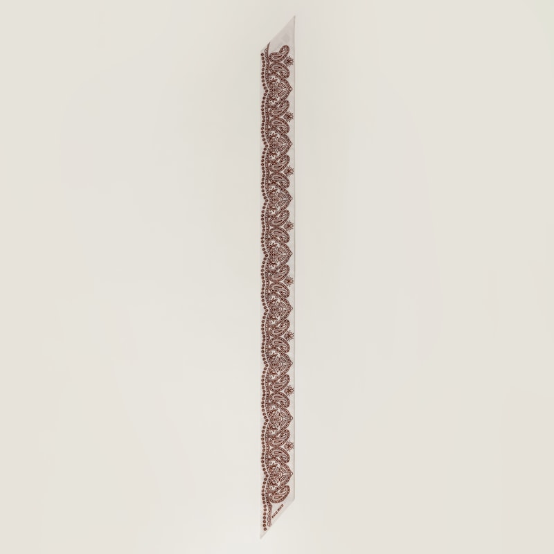 Printed poplin scarf