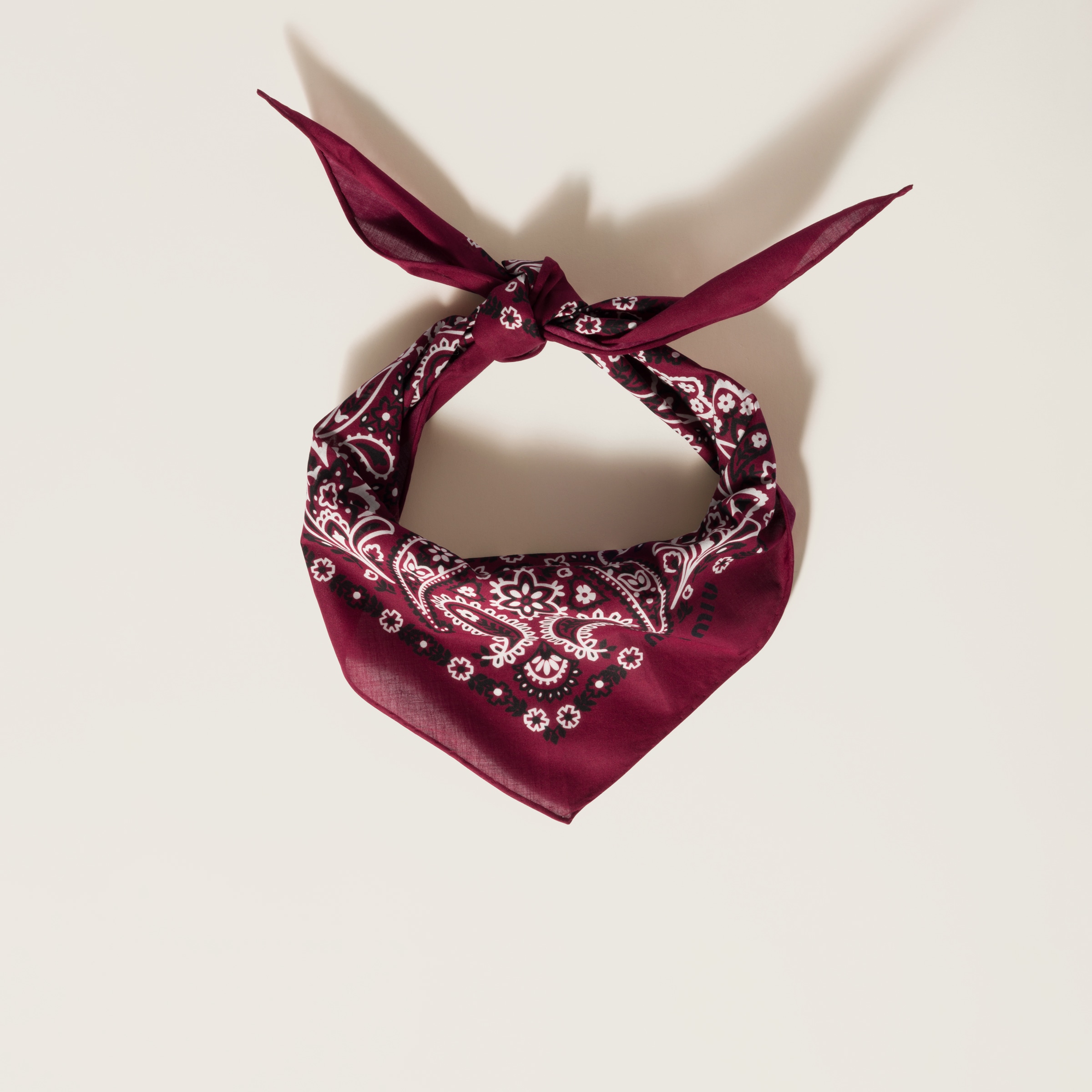Miu Miu Printed Poplin Scarf