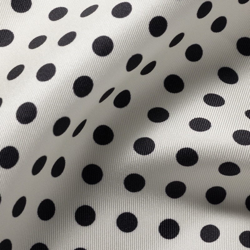 Printed silk twill scarf