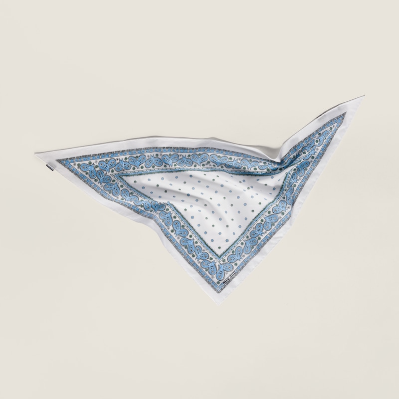 Printed twill scarf