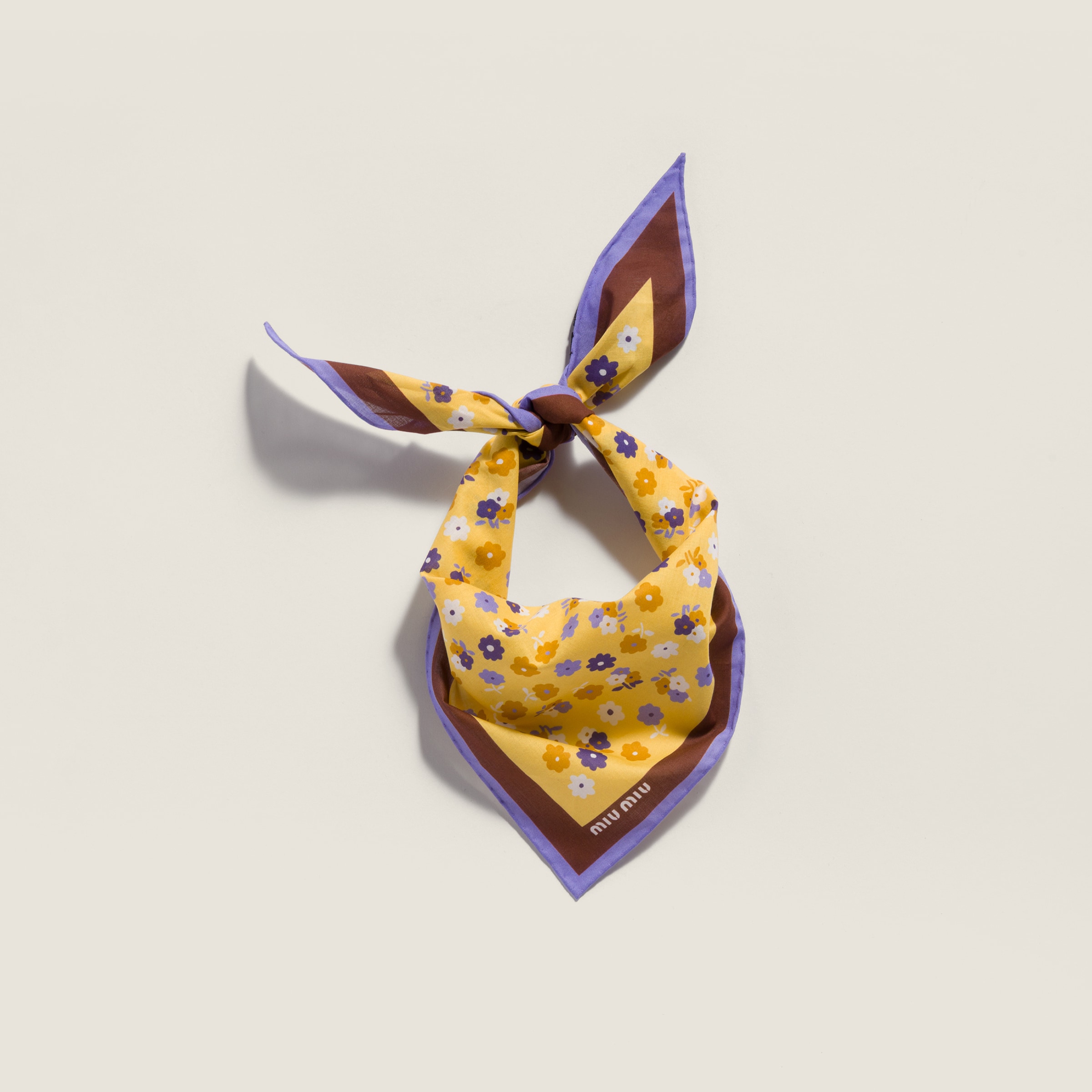 Printed poplin scarf from Miu Miu - $320