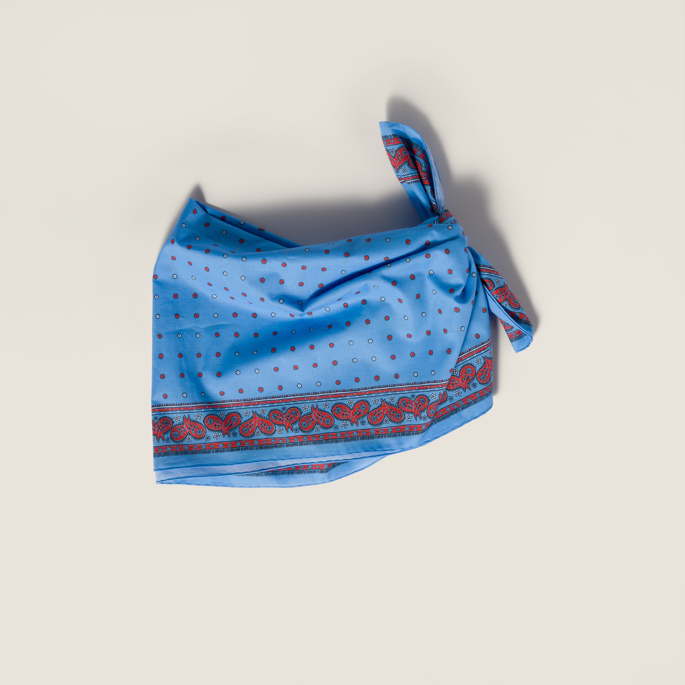 Printed poplin scarf from Miu Miu - $595