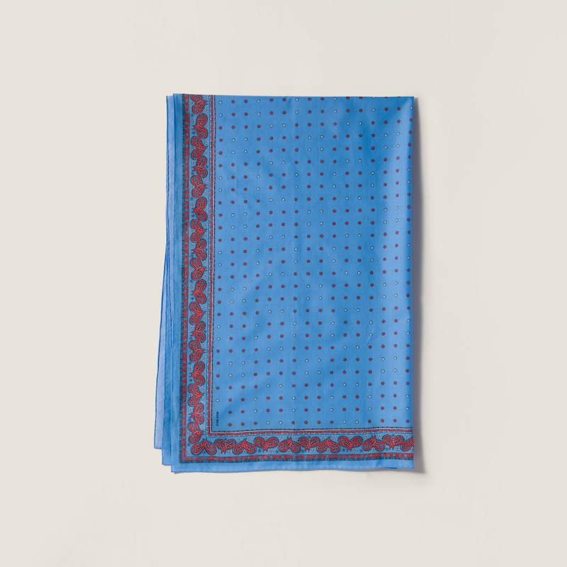 Pañuelo de popelín estampado