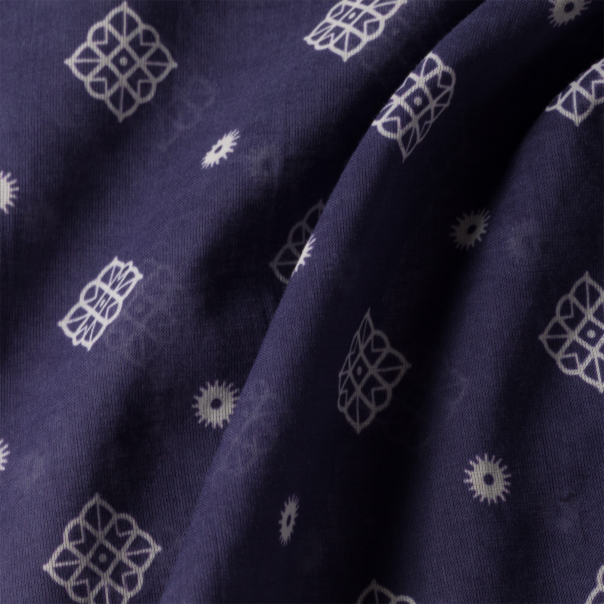 Miu Miu Printed Poplin Pareo In Blue
