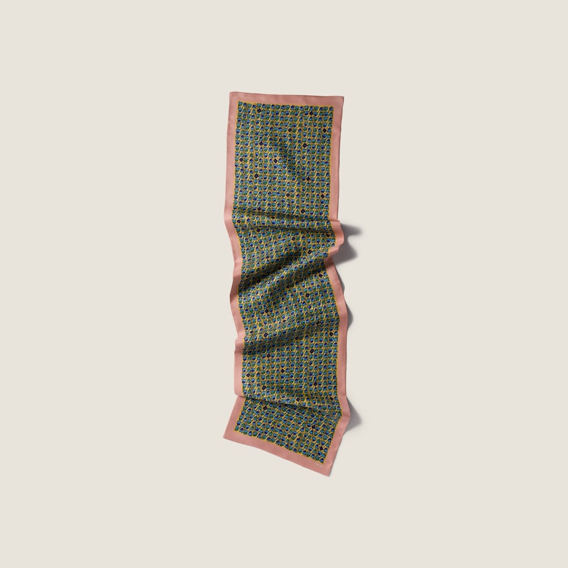 Printed twill scarf
