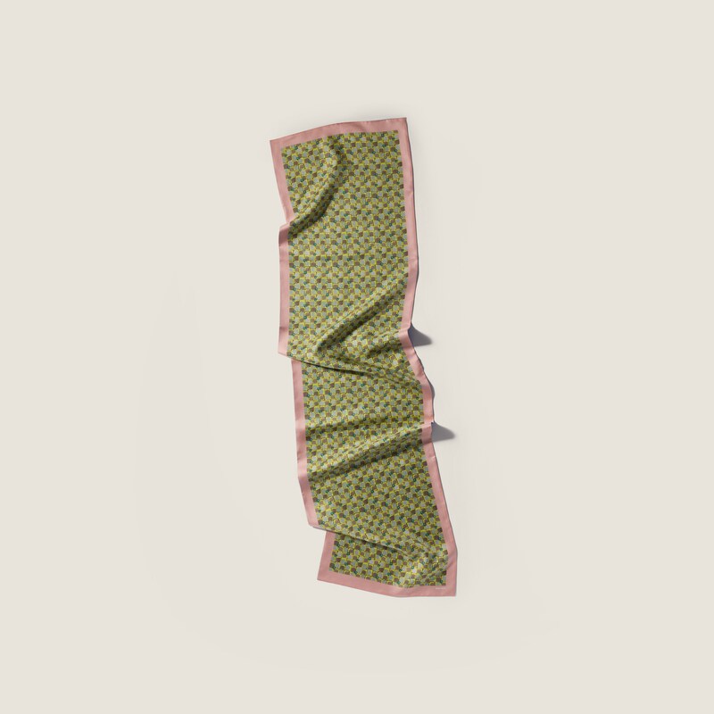 Printed twill scarf