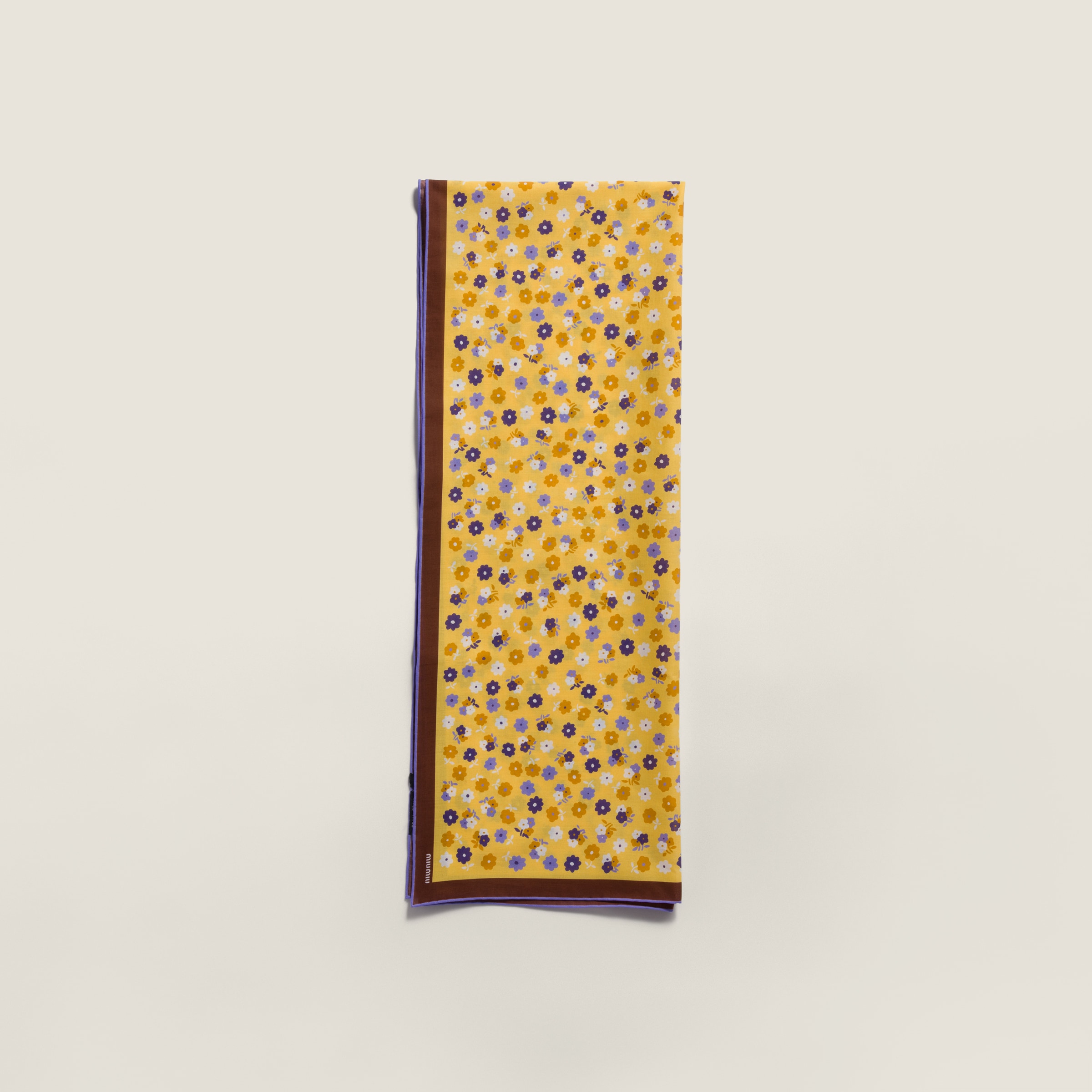 Printed poplin scarf from Miu Miu - $575