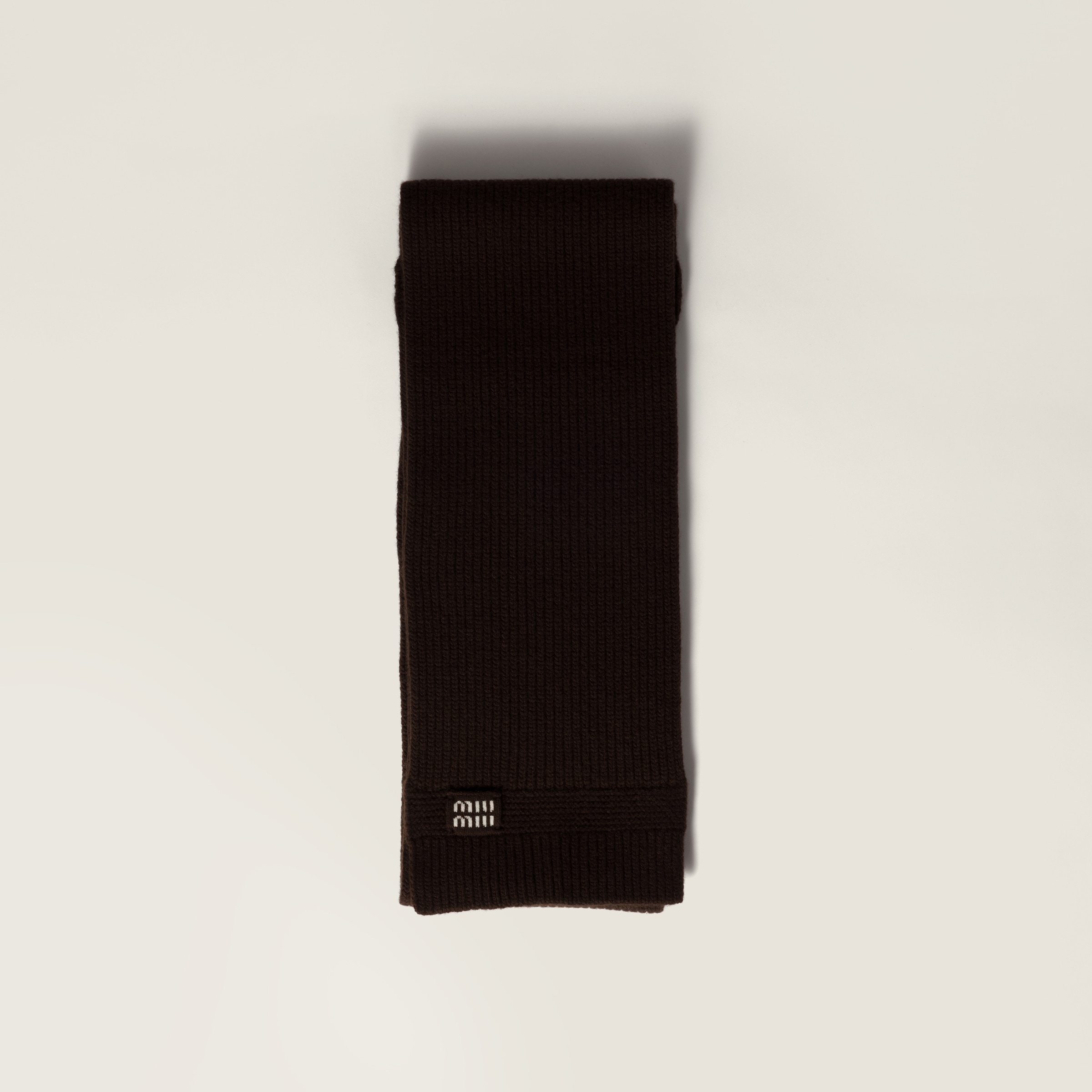 Miu Miu Cashmere Scarf In Brown