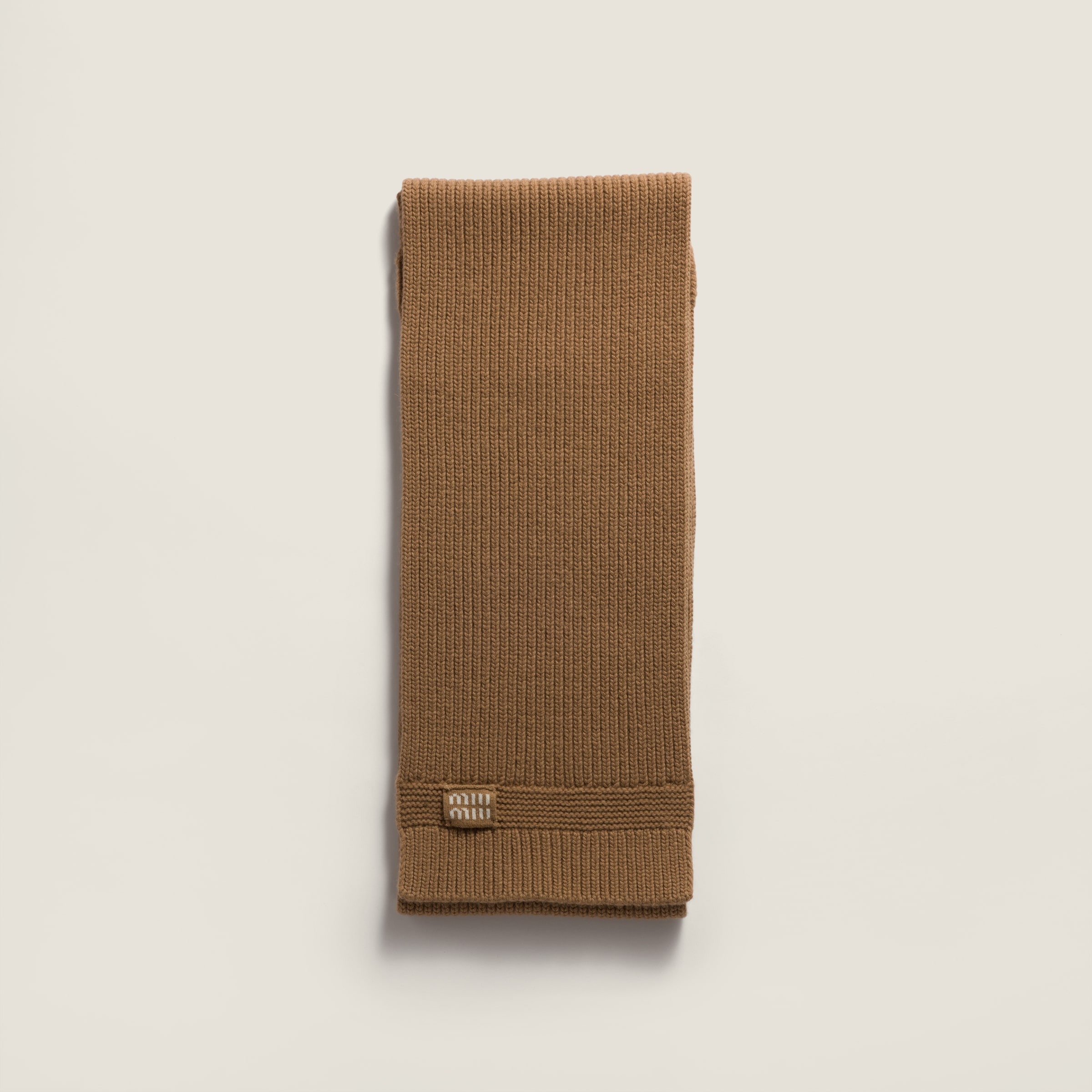 Miu Miu Cashmere Scarf In Brown