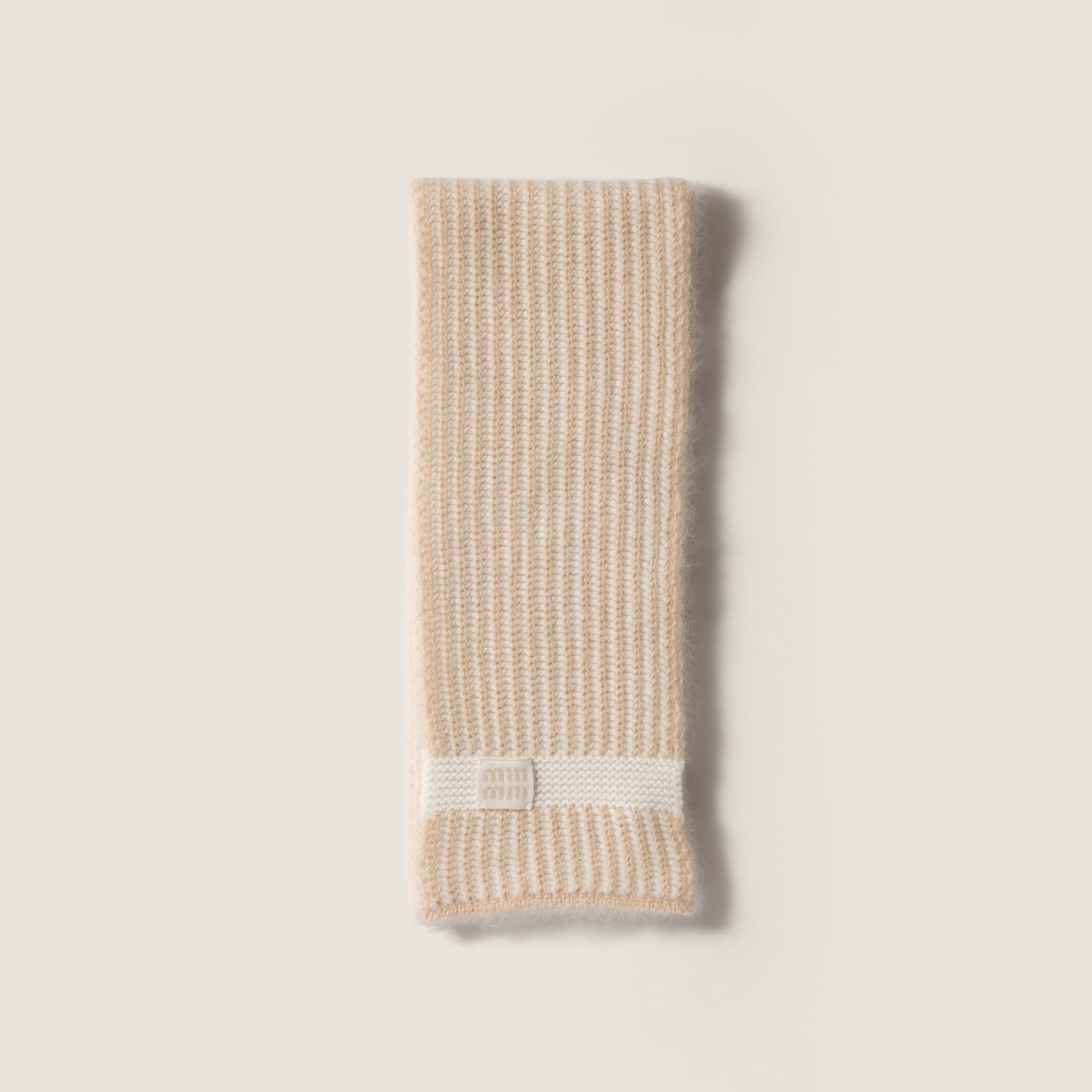 u*a様 25SS新品 MIU MIU プリントポプリン スカーフ ネイビー プリントポプリン スカーフ | Miu Miu