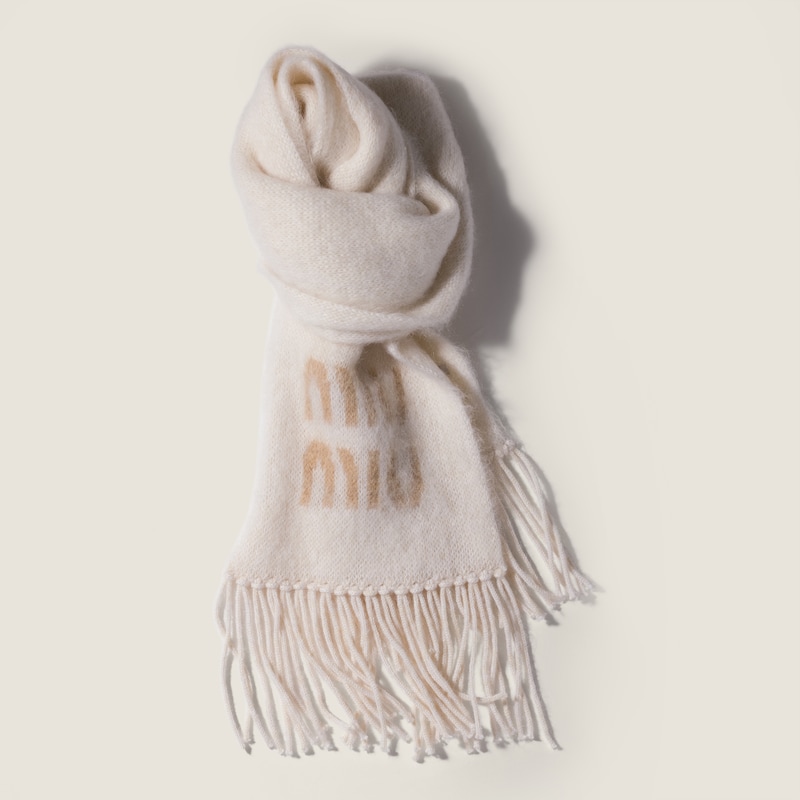 Wool and mohair scarf