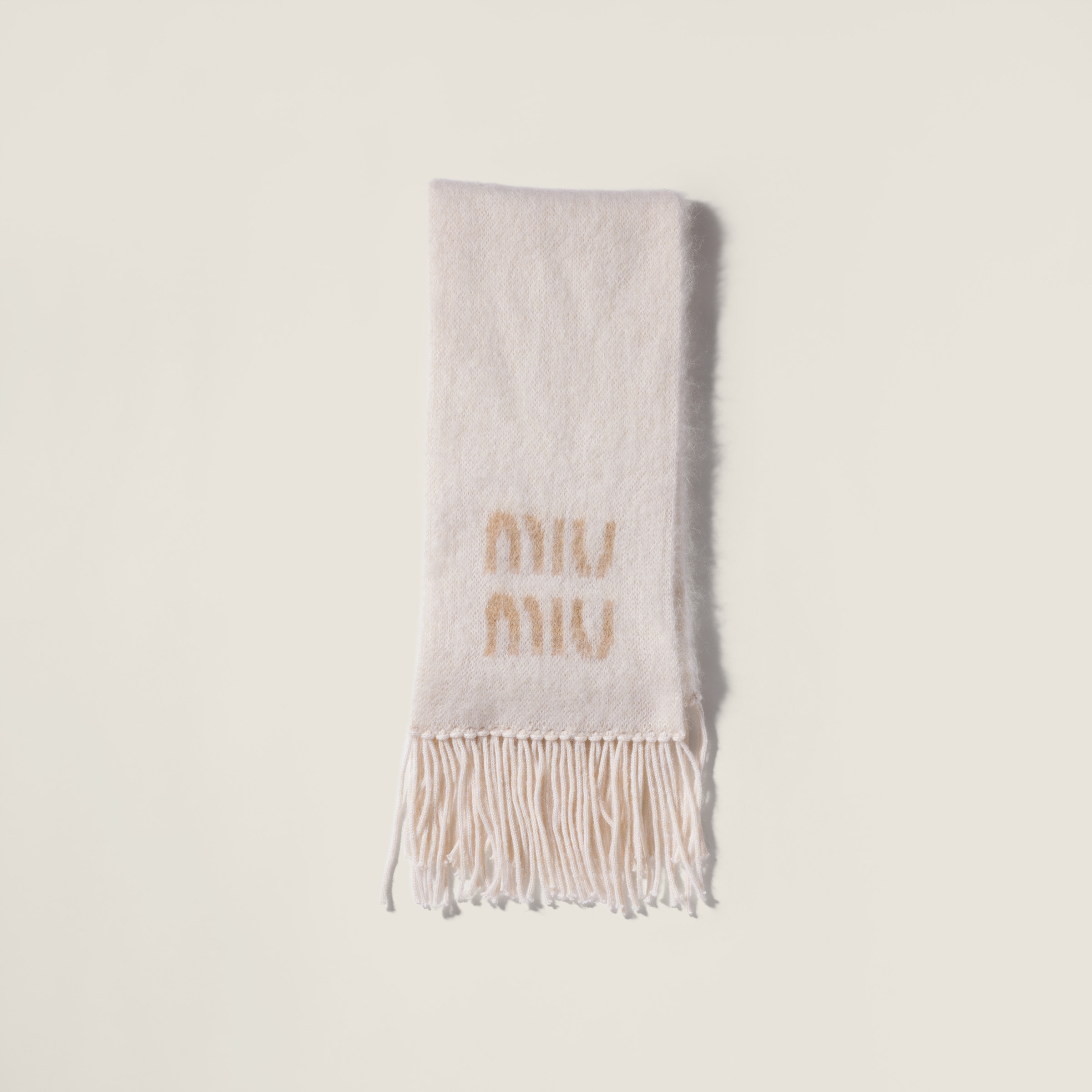 Wool and mohair scarf by Miu Miu