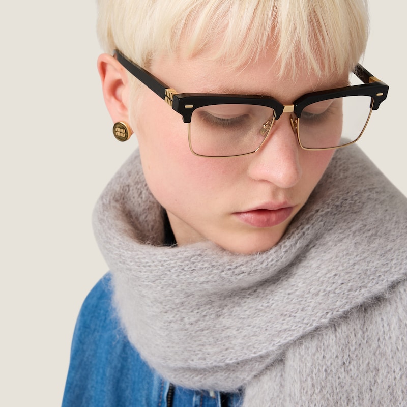 羊毛混馬海毛圍巾