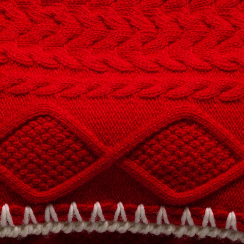 Wool and cashmere scarf