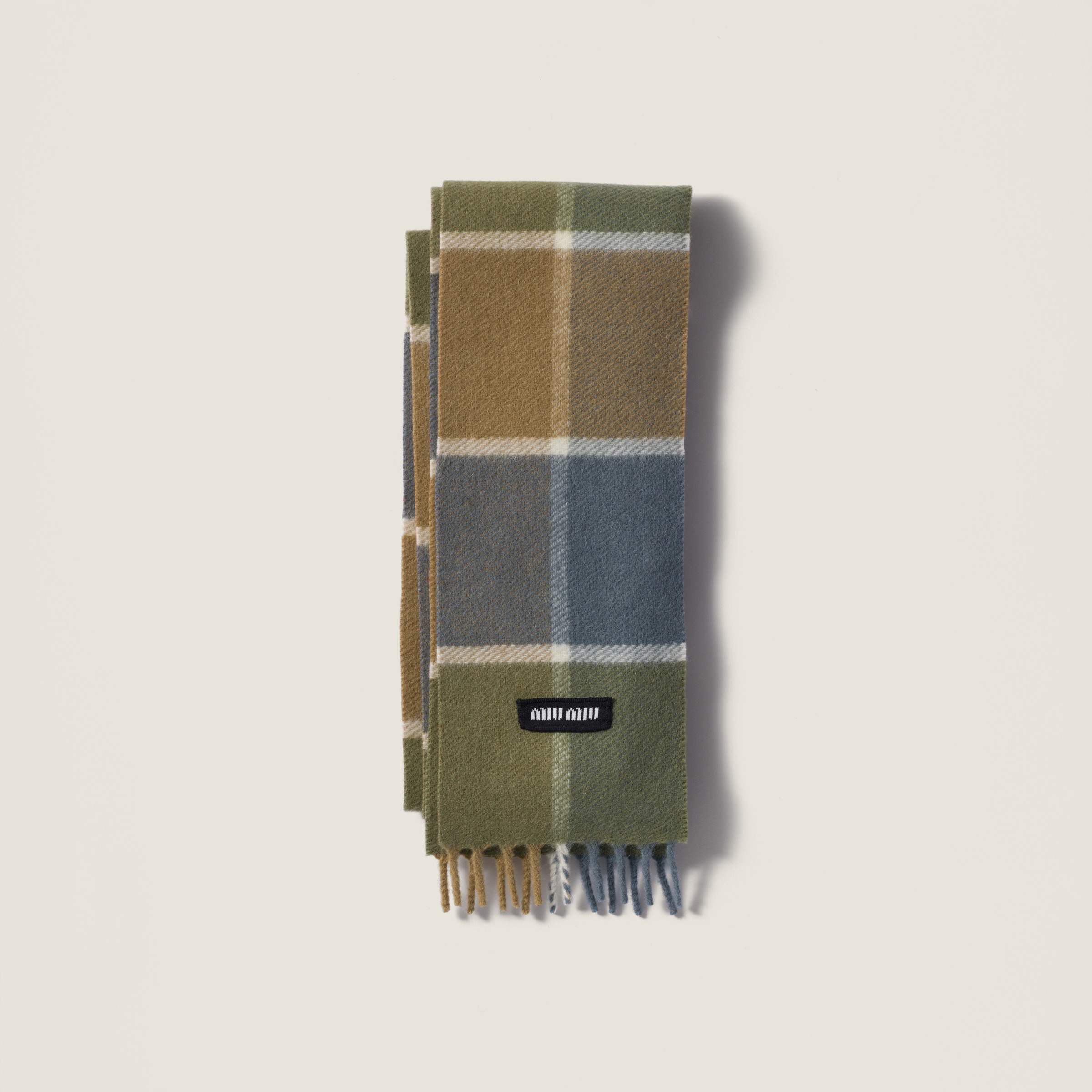 Miu Miu Wool And Cashmere Scarf In Multi