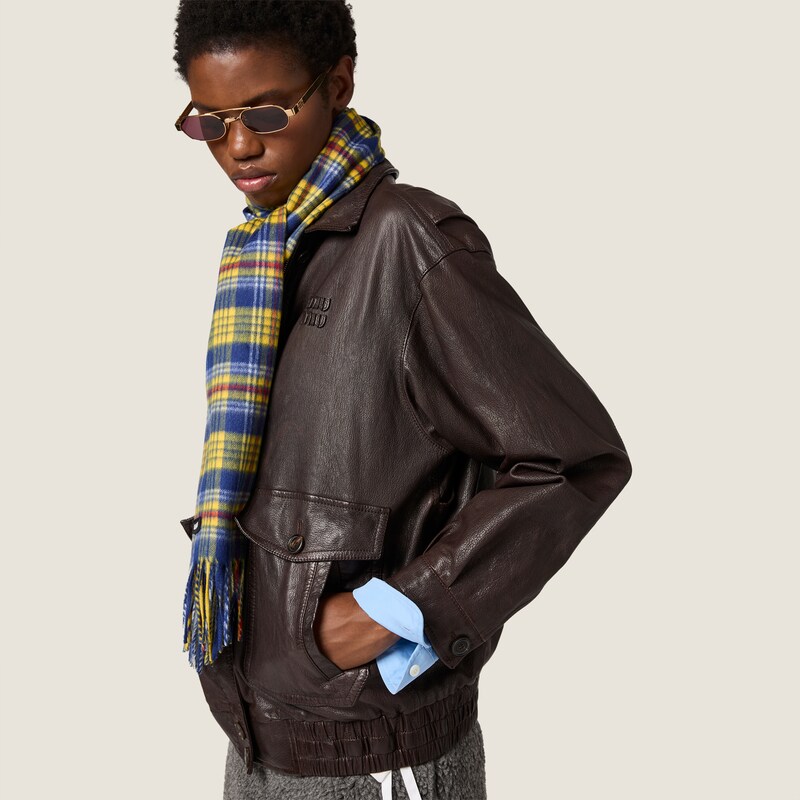 Wool and cashmere scarf