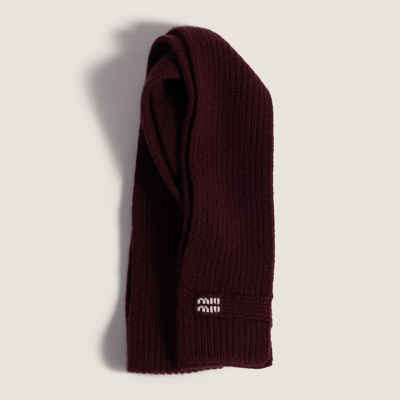 Wool and cashmere scarf