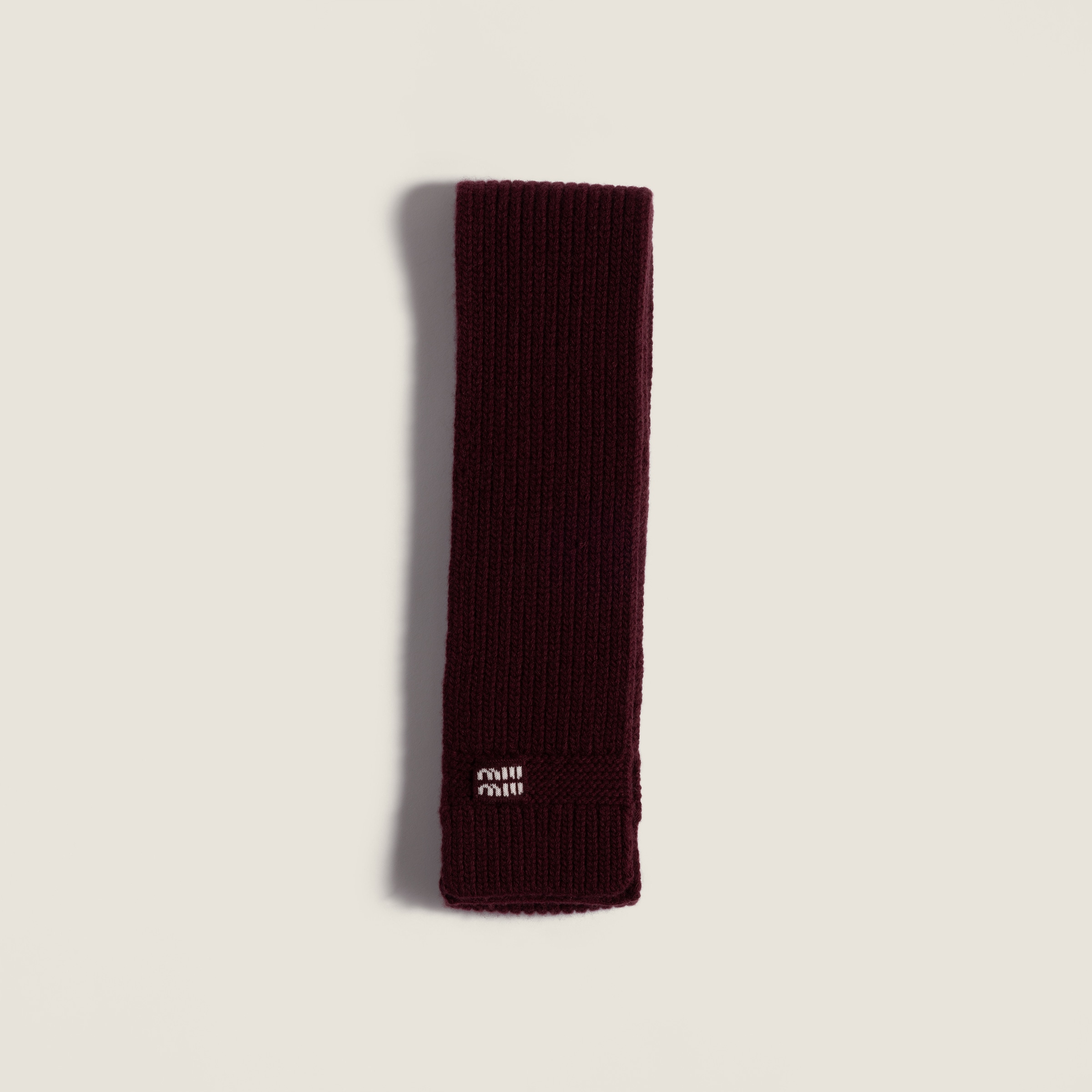 Wool and cashmere scarf by Miu Miu